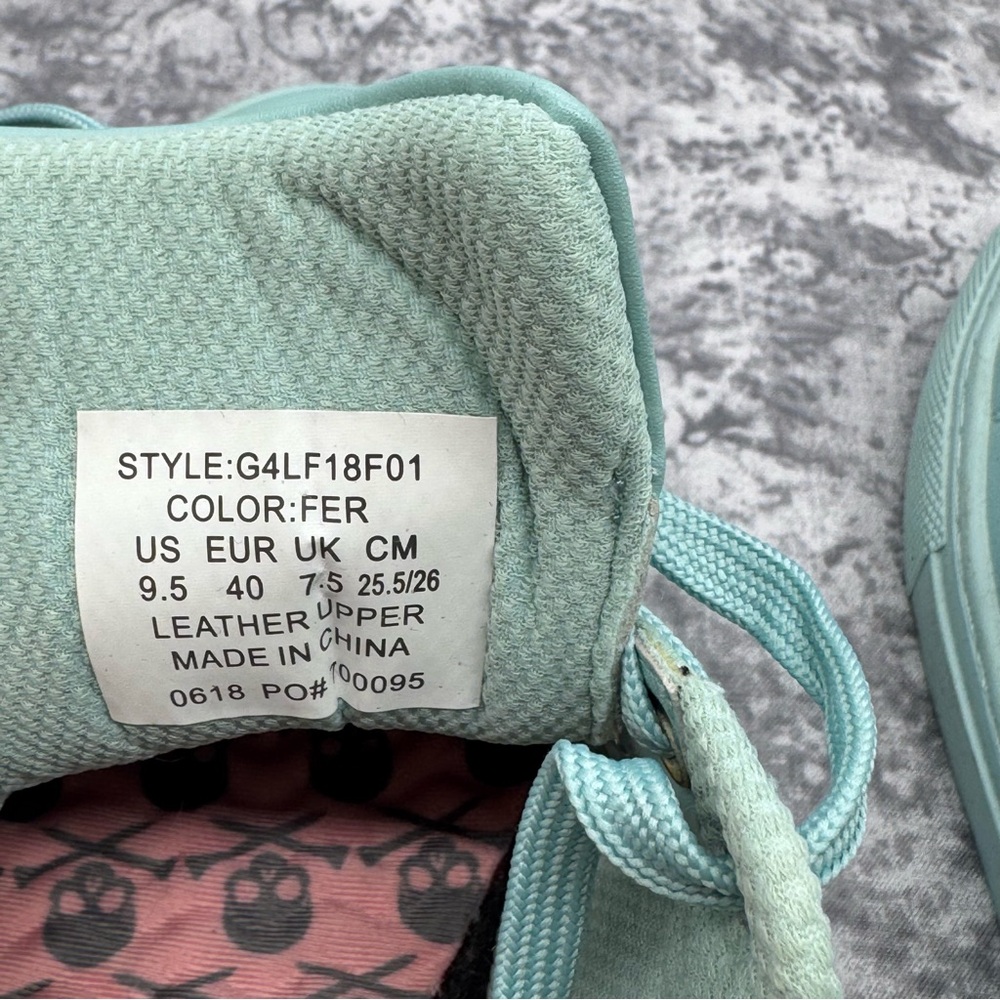 G/FORE Street Disruptor sneakers in a light blue or "fern blue" color - Picture 5 of 7